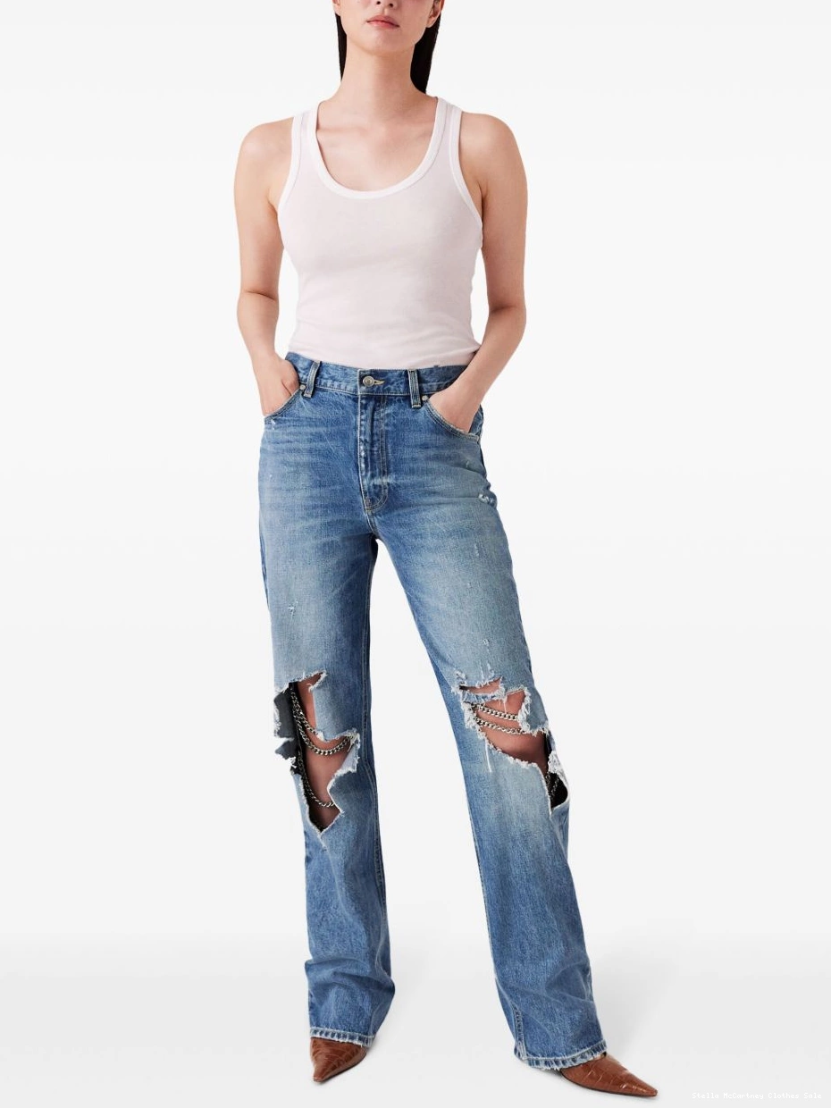 Cheap Women bootcut jeans chain-detailing Stella McCartney 0820